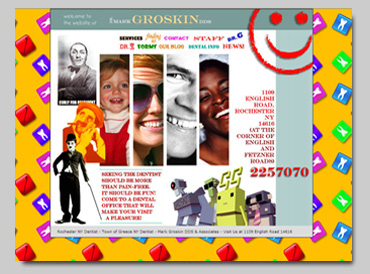 david pascal:  web design and copywriting 

services for the dental practice of Dr. Mark Groskin